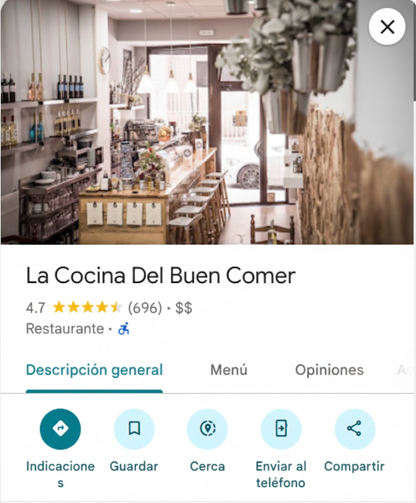 Perfil de Google My Business